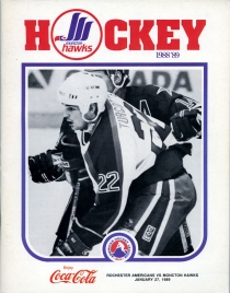 Moncton Hawks 1988-89 game program