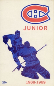 Montreal Junior Canadiens 1968-69 game program