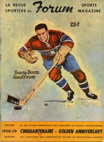 Montreal Royals 1958-59 game program