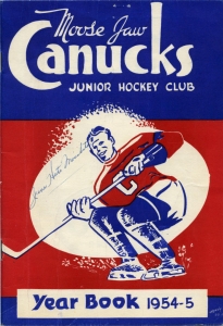 Moose Jaw Canucks 1954-55 game program