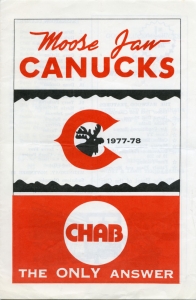 Moose Jaw Canucks 1977-78 game program