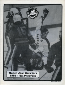 Moose Jaw Warriors 1984-85 game program