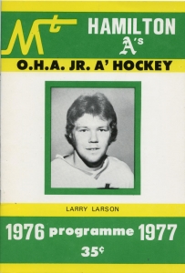 Mount Hamilton A's 1976-77 game program