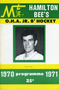 Mount Hamilton B's 1970-71 game program