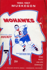 Muskegon Mohawks 1966-67 game program