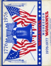 Muskegon Mohawks 1976-77 game program