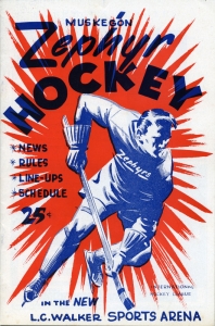 Muskegon Zephyrs 1960-61 game program