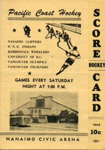 Nanaimo Clippers 1952-53 game program