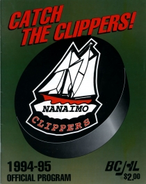 Nanaimo Clippers 1994-95 game program