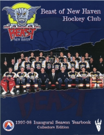 New Haven Beast 1997-98 game program