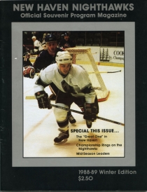 New Haven Nighthawks 1988-89 game program