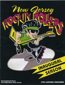 New Jersey Rockin' Rollers 1993-94 game program