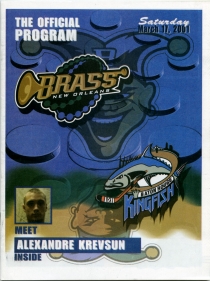 New Orleans Brass 2000-01 game program