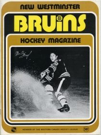 New Westminster Bruins 1972-73 game program