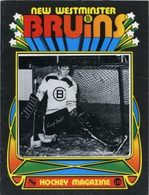 New Westminster Bruins 1974-75 game program
