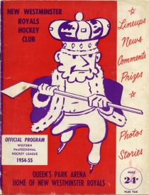 New Westminster Royals 1954-55 game program
