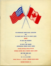 New York Green Leafs 1969-70 game program