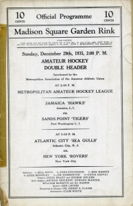 New York Rovers 1935-36 game program