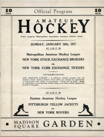 New York Rovers 1936-37 game program