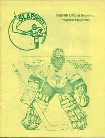 New York Slapshots 1985-86 game program