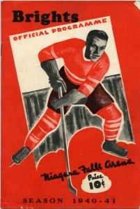 Niagara Falls Brights 1940-41 game program