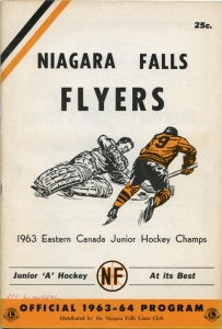 Niagara Falls Flyers 1963-64 game program