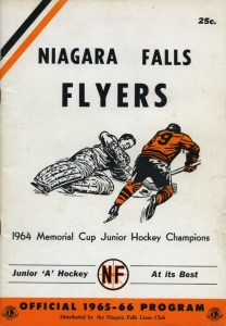 Niagara Falls Flyers 1965-66 game program