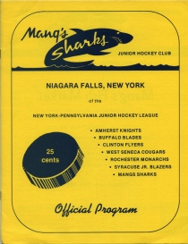 Niagara Falls Sharks 1975-76 game program