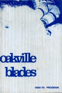 Oakville Blades 1969-70 game program
