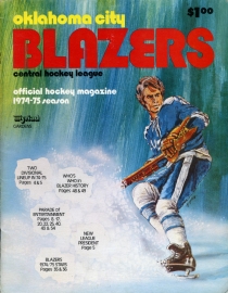 Oklahoma City Blazers 1974-75 game program