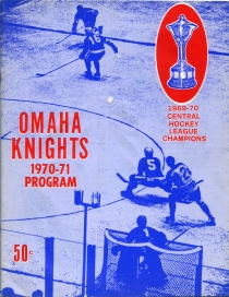 Omaha Knights 1970-71 game program
