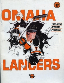 Omaha Lancers 1993-94 game program