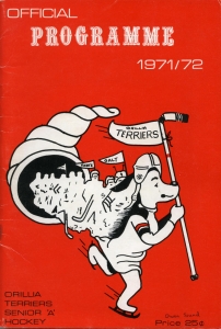Orillia Terriers 1971-72 game program