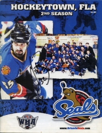Orlando Seals 2003-04 game program