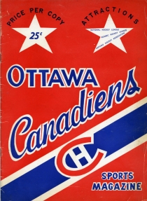 Ottawa Jr. Canadiens 1956-57 game program