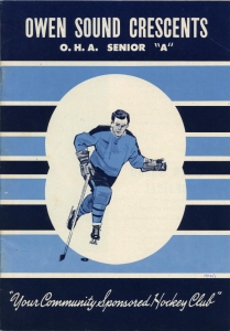 Owen Sound Crescents 1970-71 game program