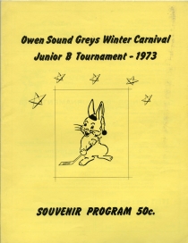 Owen Sound Greys 1972-73 game program