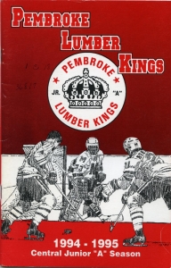 Pembroke Lumber Kings 1994-95 game program