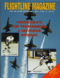 Pensacola Ice Pilots 1997-98 game program