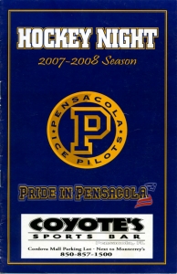 Pensacola Ice Pilots 2007-08 game program