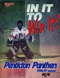 Penticton Panthers 1996-97 game program