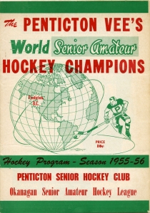 Penticton Vees 1955-56 game program