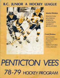 Penticton Vees 1978-79 game program