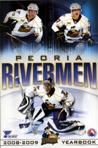 Peoria Rivermen 2008-09 game program