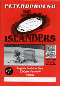 Peterborough Islanders 1996-97 game program