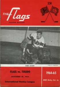Port Huron Flags 1964-65 game program