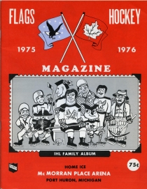 Port Huron Flags 1975-76 game program