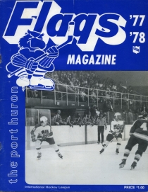 Port Huron Flags 1977-78 game program