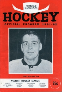 Portland Buckaroos 1961-62 game program