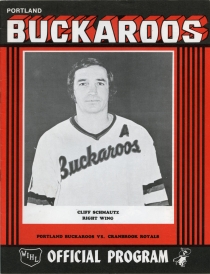 Portland Buckaroos 1974-75 game program